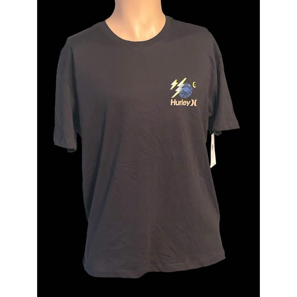 Hurley Men's T-Shirt‎ Small Black Short Sleeve Skater NWT